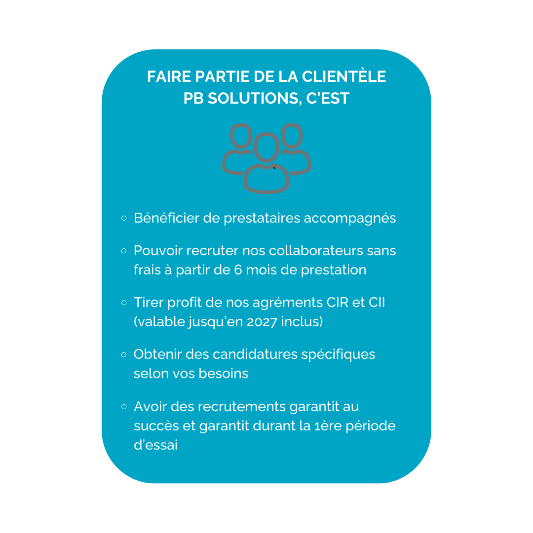 clientèle PB Solutions